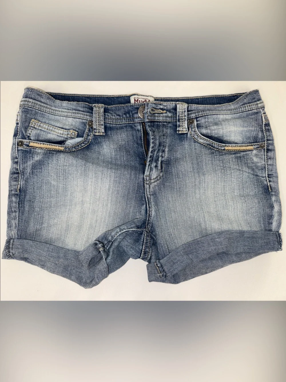 Y2K Mudd Light Blue Denim Shorts